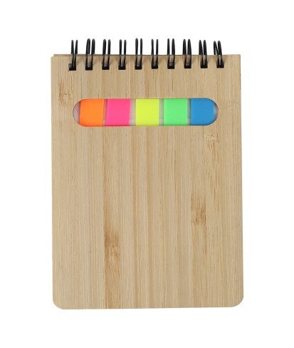 AFFICHE - Mini Bamboo Notebook with Memo Pad