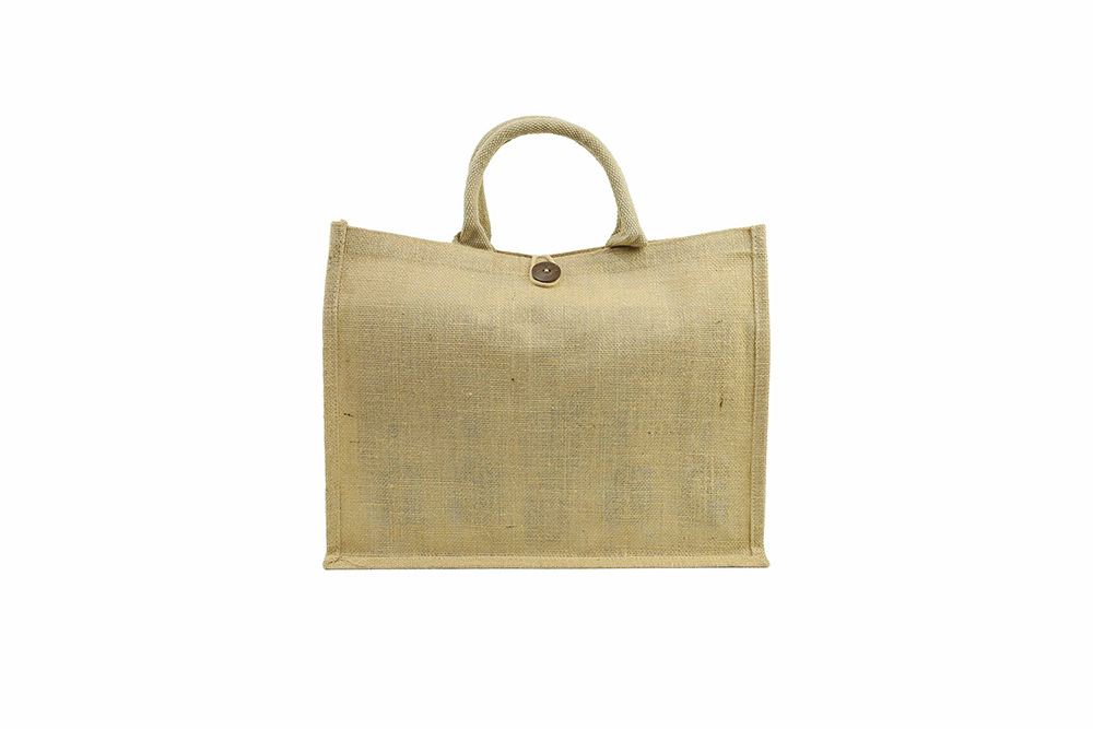 EIGEN - Jute Bag with Button Closure