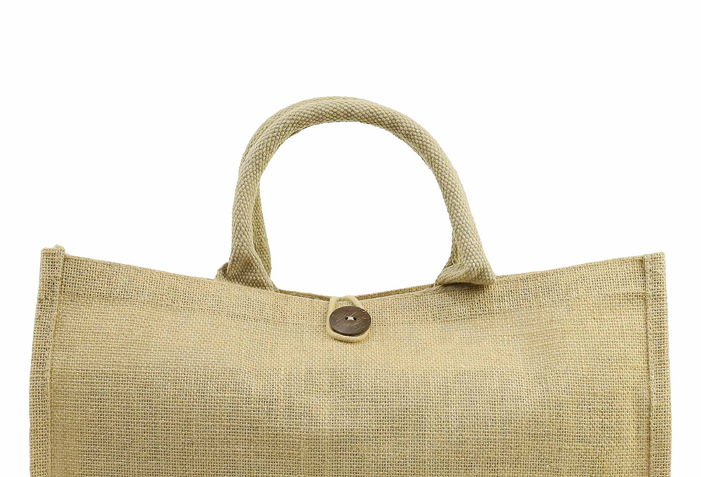 EIGEN - Jute Bag with Button Closure