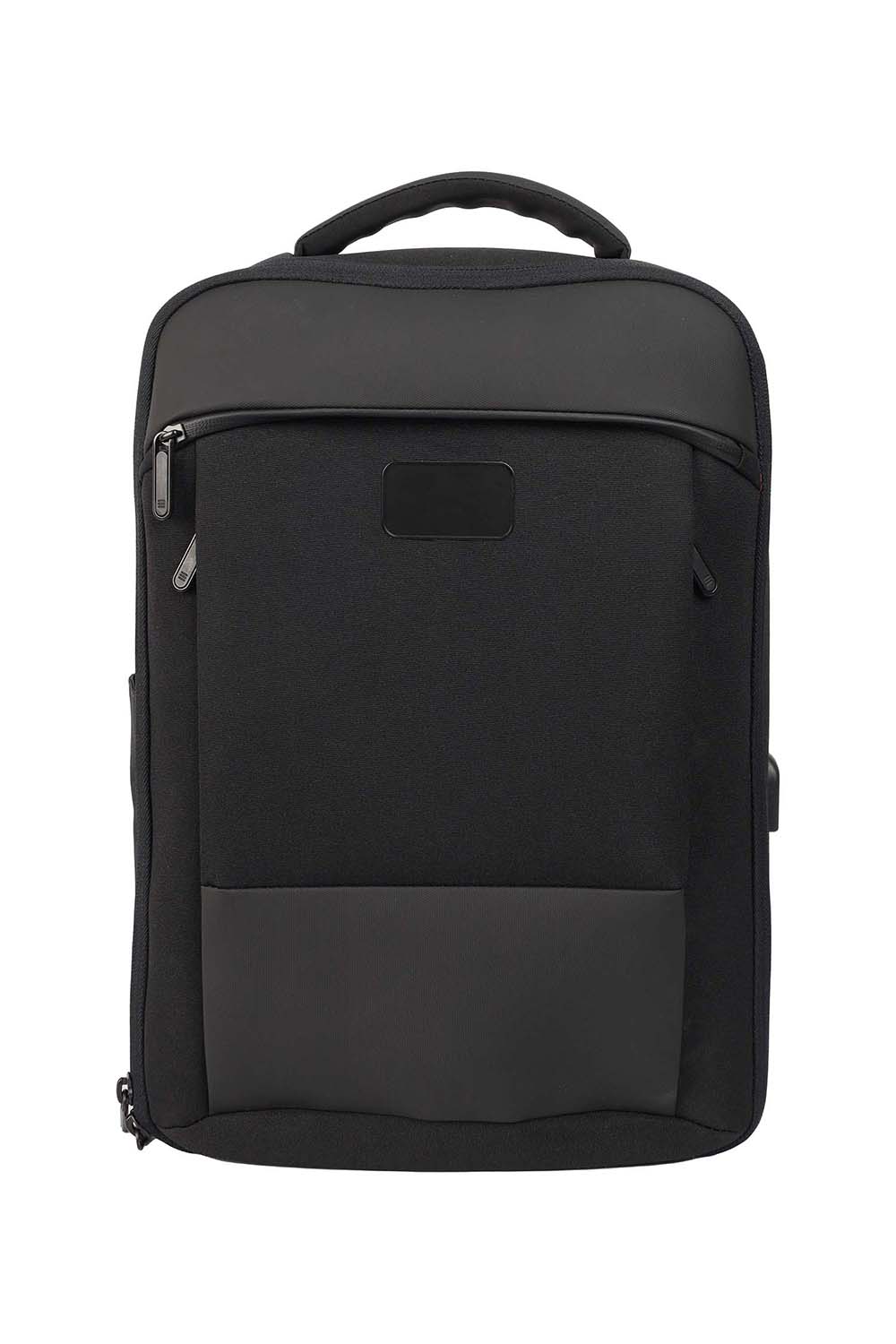 PRIMA - Black Leather Backpack