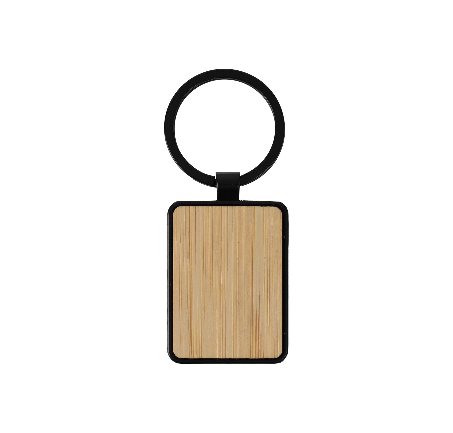 TRINKET - Rectangle Bamboo body metal keychain